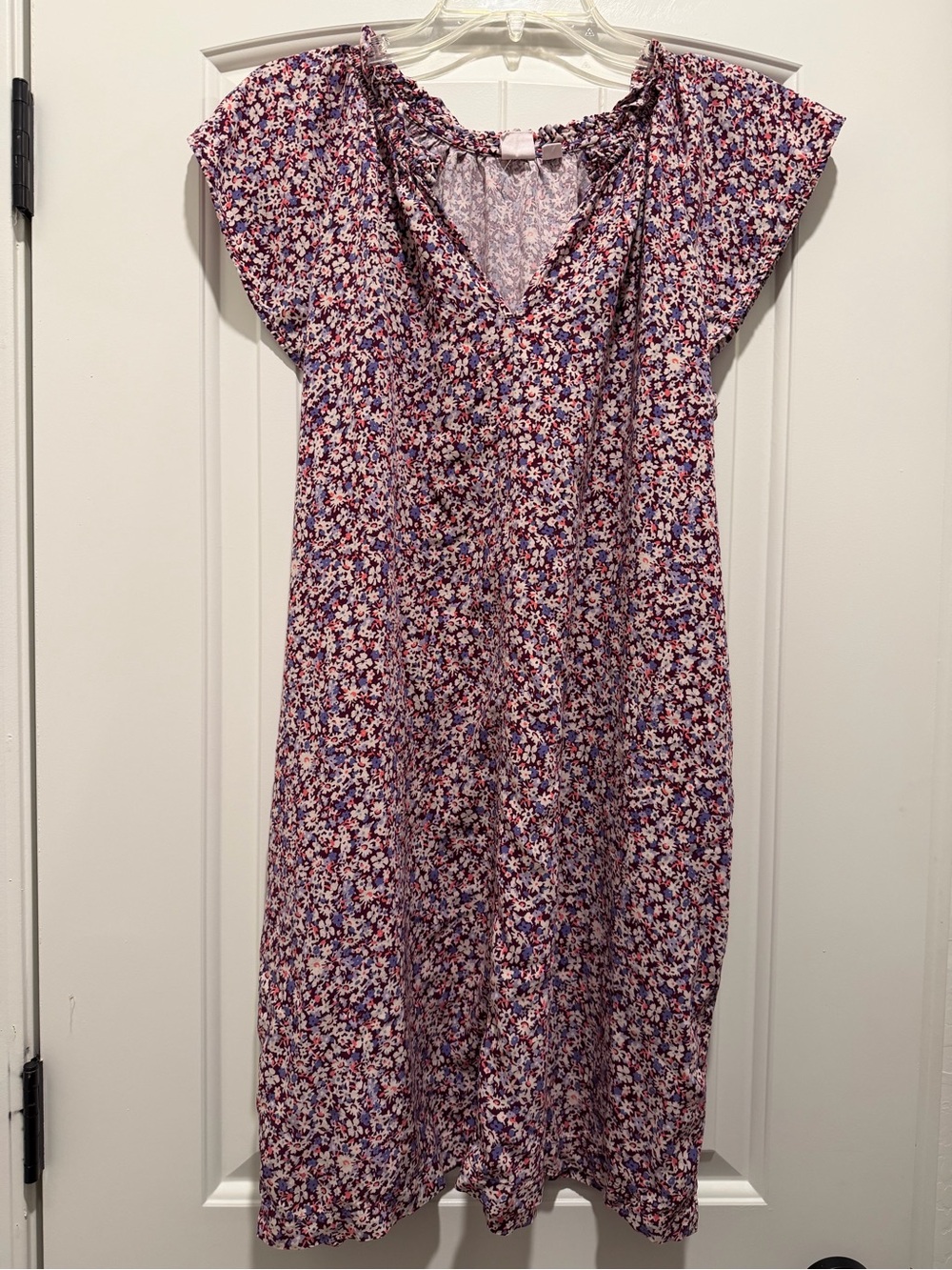 GAP Lavender and Pink Floral Cotton Dress